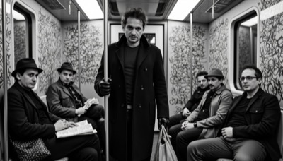 AI-generated film still from Me-Me exploring identity and unlived destinies in Milan